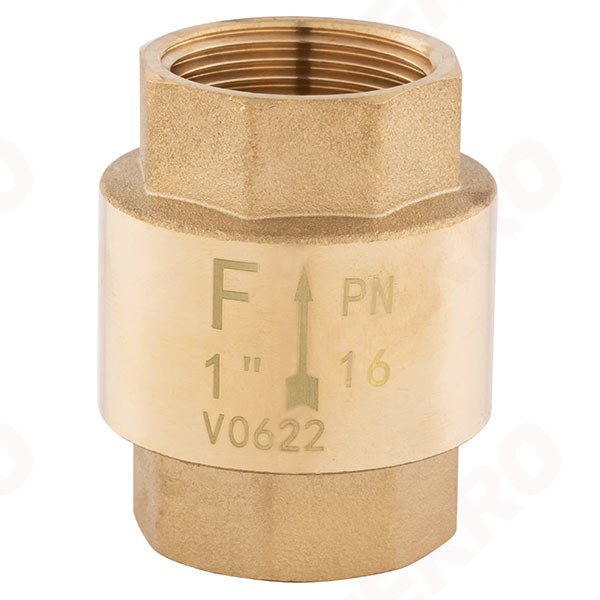 Robinet reținere cu arc, cu element închidere din alamă – Ferro