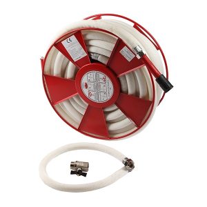 sistem tambur furtun semir. dn25 tesatura alba cu consola perete troia instalatii